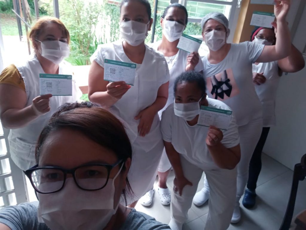 Equipe Morada Primavera Vacinadas contra COVID